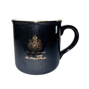 Gevalia Kaffe Black Coffee Mug By Appointment To His Majesty The King Of Sweden